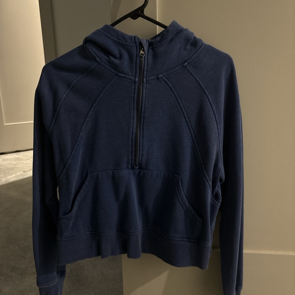90 Degree By Reflex Navy Half-Zip Hoodie